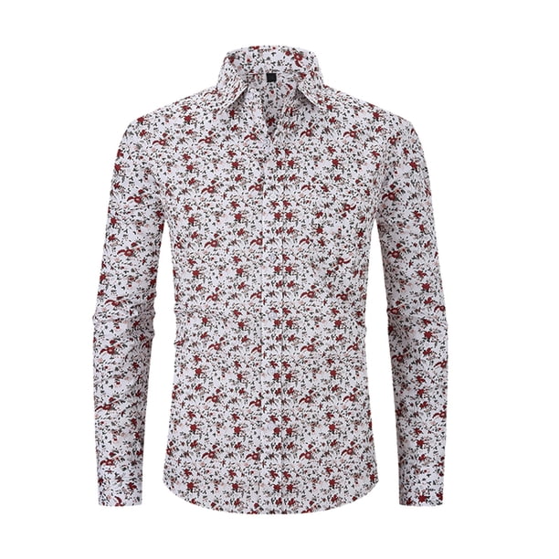 Blusa y camisa de manga larga con cuello vuelto para hombre, blusa informal a la moda con estampado a cuadros, blusa de manga larga con botones y cuello vuelto para hombre