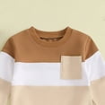 thumbnail image 5 of TOWED22 Toddler Baby Boys Fall Winter Clothes Set Long Sleeve Sweatshirt and Pants Outfit 2 Piece Casual Clothing(Khaki,12-18 M), 5 of 6
