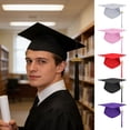 thumbnail image 2 of Hioecau Graduation Cap with Tassels Elastic Closure Adjustable Fit Sturdy Board Ceremony Party Bachelor Hat Celebration Decor, 2 of 8