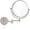 Nickel, variant on LED Wall Mounted Bath Vanity Mirrors,8" Double Sided Brass Lighted Magnification Makeup Shaving Extendable with Switch Electrical Plug New Version