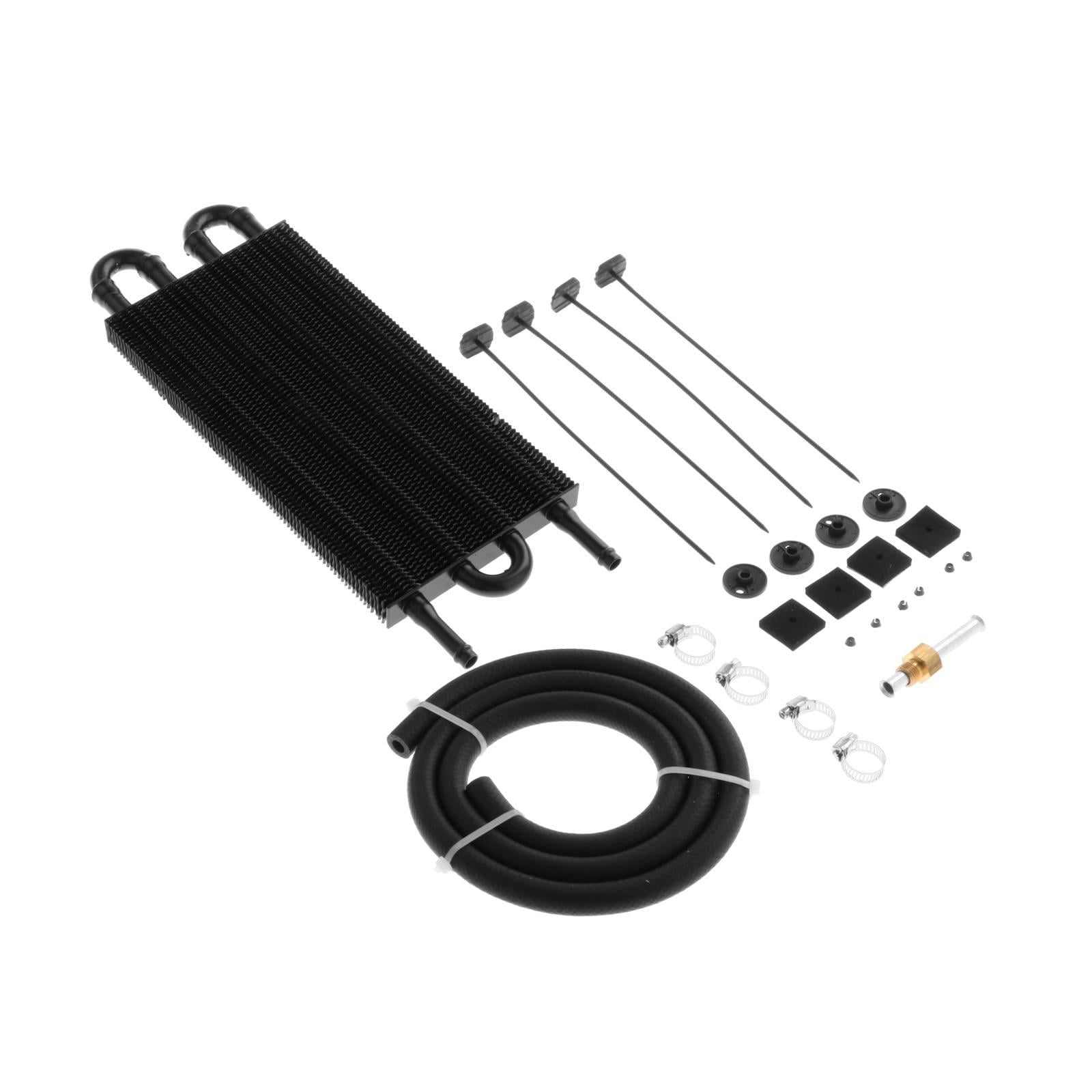 Car Universal AC Condenser Kit Easy to Replace and Install-Black 4 Row ...