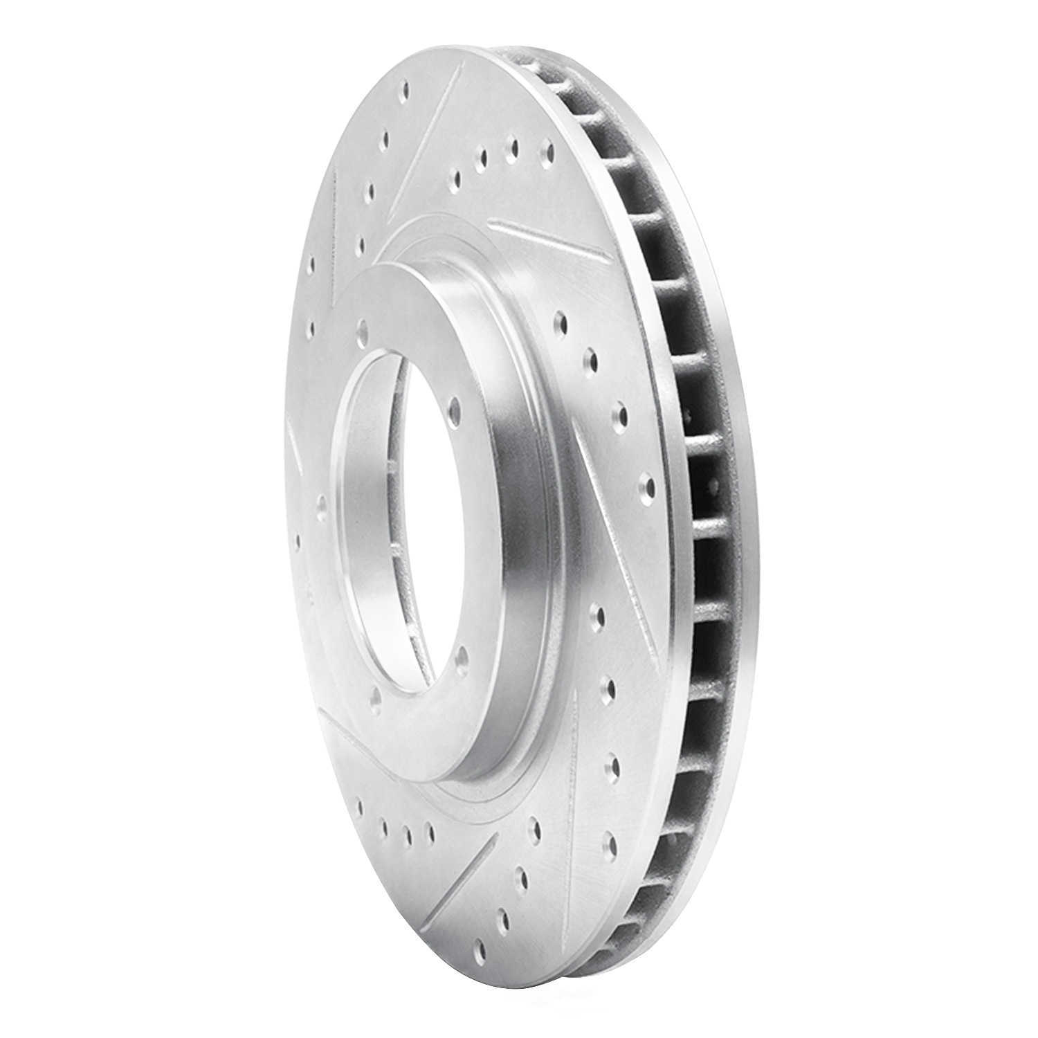 Dynamic Friction Company 631-02018L DFC Brake Rotor - Drilled And Slotted - Silver