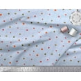 thumbnail image 3 of Soimoi Blue Cotton Voile Fabric Fruits & Cookies Food Print Fabric by the Yard 42 Inch Wide, 3 of 3