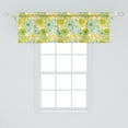 thumbnail image 2 of Ambesonne Sunflower Window Valance, Botany Art Floral Cartoon, 54" X 18", Fern Green Earth Yellow, 2 of 3