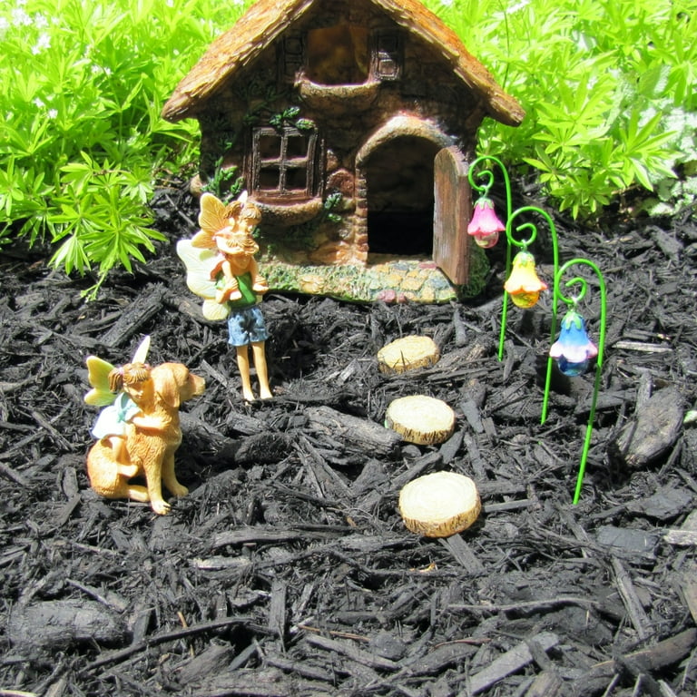 3pc Mini Glow Dark Flower Set Fairy Garden Landscape Accessory Dollhouse Decor 3pc Mini Glow Dark Flower Set Fairy Garden Landscape Accessory Dollhouse Decor