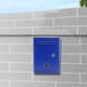 thumbnail image 1 of Buzón de sugerencias Soledad Azul impermeable con cerradura de llave montado en la pared, 1 of 10