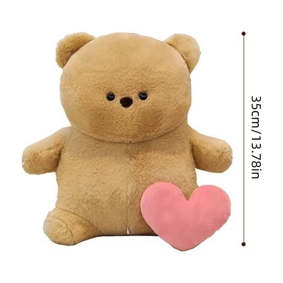 Bear Toy with Hidden Recording Heart-Shaped Talking Doll,Valentine's Day Gift for Lover, Plush Soft and Cuddly for Couples and Decoration,High-Quality Craftsmanship