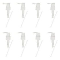 8 Pcs Soap Dispenser Pump Heads Soap Dispensers Top Pumps Replacement Switch Pumphead for Standard 24/411 Neck Size Lotion Shampoo Bottle, White