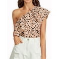 thumbnail image 2 of Lovito Casual Leopard One Shoulder Layered Tiered Blouse, 2 of 5