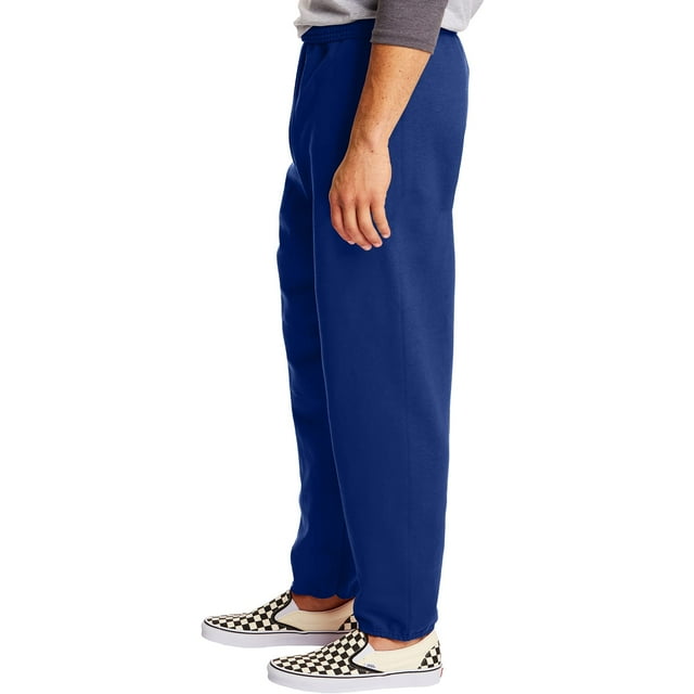 Hanes P650 Comfort Blend Ecosmart Mens Sweatpants, Deep Royal Blue - Large