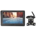 thumbnail image 1 of Backup Camera Monitor Kit, 2 Video Inputs Night Vision Weatherproof Car Rear View System  for RVs Trailers Trucks Pickups Round Camera,Butterfly Camera,4LED Light Camera,License, 1 of 7