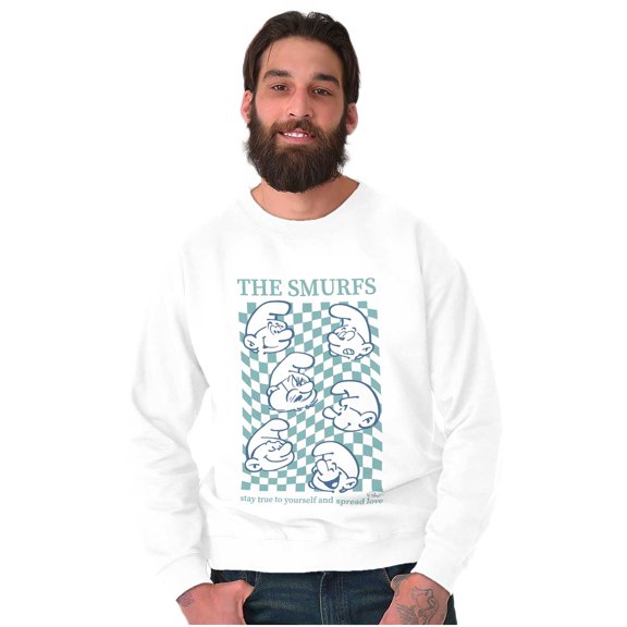 The Smurfs Stay True To Yourself Sweatshirt for Men or Women Brisco Brands S