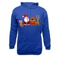 thumbnail image 4 of EchfiProm Mens Graphic Hoodies Christmas Santa Pullover Xmas Hooded Trendy with Pockets Sweatshirt for Men Blue S, 4 of 4