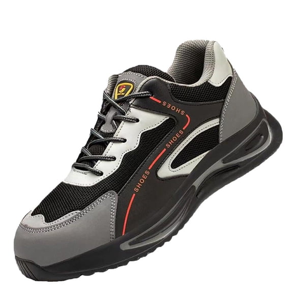 AUXDIQ Safety Trainers Men Women Steel Toe Cap Trainers Lightweight Work Shoes Comfy Industrial Sneakers Construction Work Boots