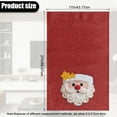 thumbnail image 3 of SCRAWLGOD Christmas Santa Claus Print Red 1 Pcs Headrest Protectors for Recliners Sofa Headrest Covers Non Slip Couch Headrest Cover for Furniture,Living Room,Office Chair 17x27 in, 3 of 7