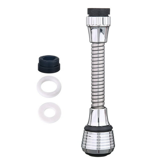 Faucet Extension Tubes Movable Faucet Extender 360° Flexible Faucet Extender Kitchen Tap Spray Head Attachment for Kitchen Cold Hot Water