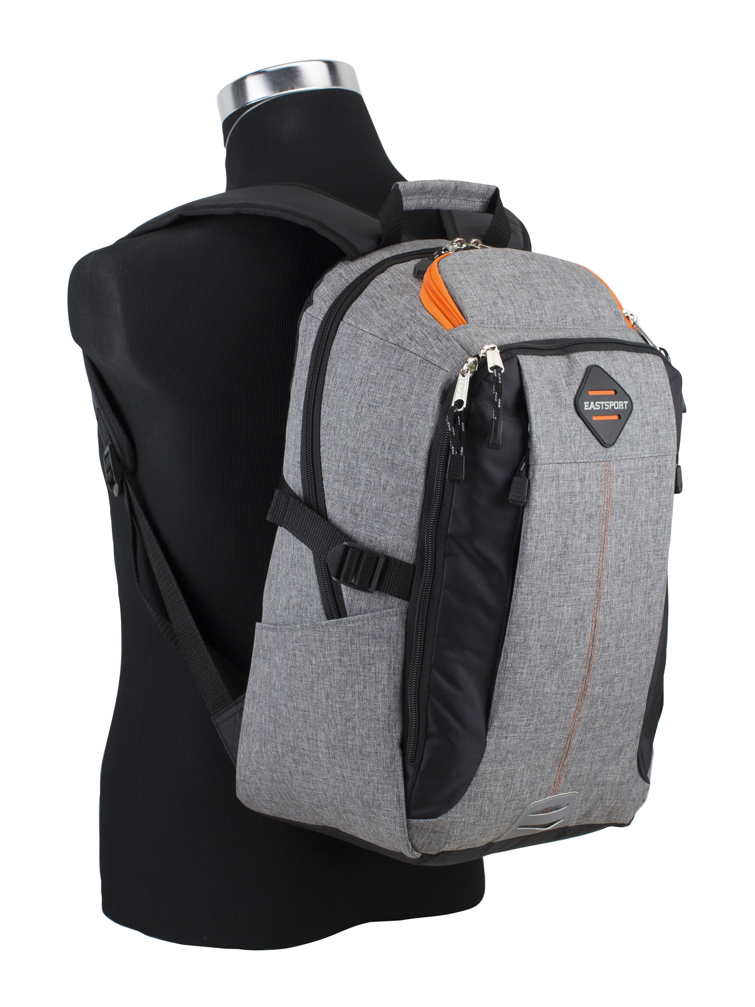 Eastsport Multi-Purpose Pro Defender Mid Grey Backpack with Adjustable Straps - image 2 of 6