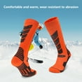 thumbnail image 2 of Frogued 1 Pair Ski Socks Elastic Lock Temperature Sweat Absorption Warm Feet Thickened Terry Outdoor Sports Socks for Winter Sports Grey,L, 2 of 13