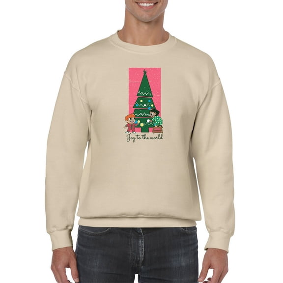 Joy To The World Men Sweatshirt, Male 5X-Large