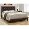 thumbnail image 2 of Monarch Specialties Bed, Queen Size, Bedroom, Upholstered, Brown Leather Look, Transitional, 2 of 3