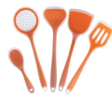 

5pcs Silicone Kitchenware Non Stick Cookwarre Cooking Tool Spatula Ladle Shovel Spoon Soup Kitchen Utensils Set |Cooking Tool Sets