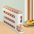 thumbnail image 1 of Organizador de Huevos con Ruedas de 4 Niveles para Refrigerador: Dispensador de Huevos Compacto con Capacidad para 30 Huevos, Diseño Resistente y Protección Lateral para El Almacenamiento En El Refri, 1 of 5