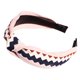 thumbnail image 1 of Moda dama tela cruz nudo pelo aro diadema accesorios para el cabello joyería (rosa 397), 1 of 2