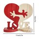 thumbnail image 3 of Fiudx Adorno de Corazón de Madera, Diseño de Rompecabezas de Amor Independiente, Acabado En Madera Natural y Rojo Brillante, Decoración para El Hogar o La Oficina, Regalo de San Valentín, Juego de 1, 3 of 7