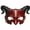 Black Devil Half Mask, variant on UNDERWRAPS Red Devil Half Mask - Foam Mask for Halloween Costume, Red Masquerade Mask, Anime Mask, Halloween Accessories, Devil Horns