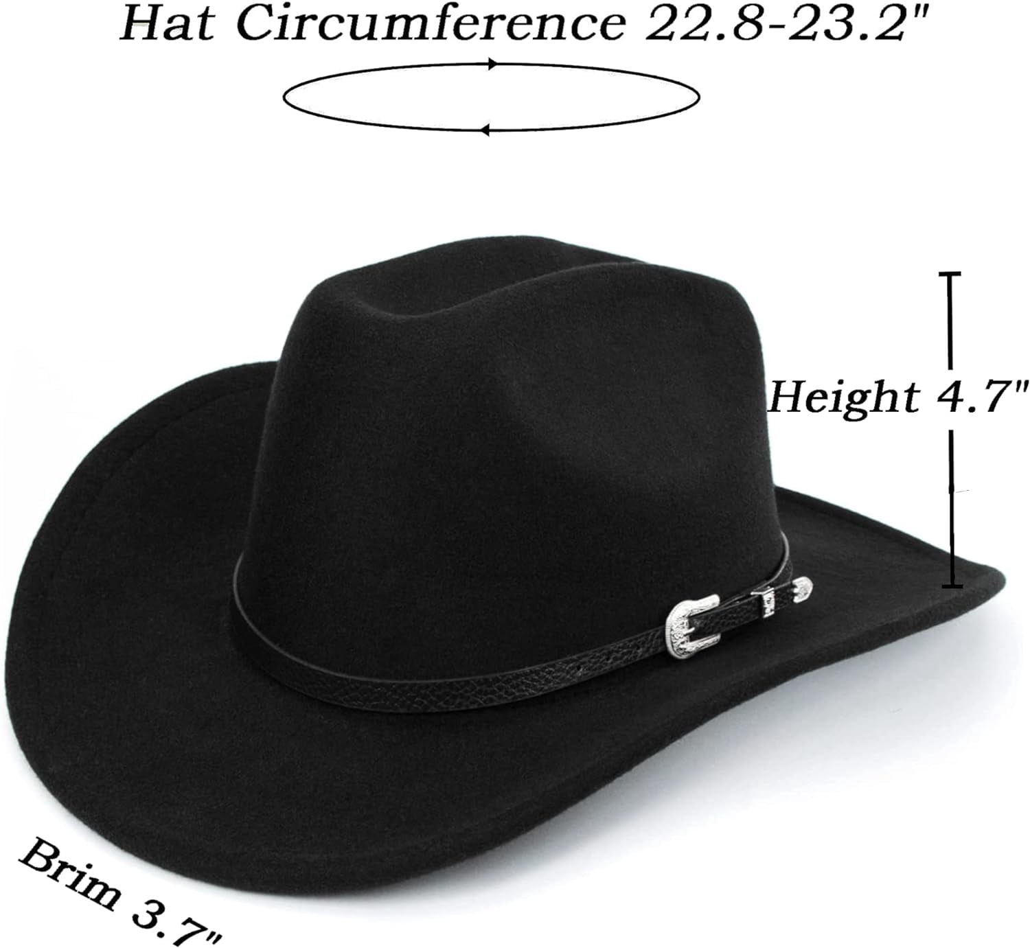 3462 Western Outback Felt Cowboy Hat For Women Cowgirls-fedora Rodeo-hat Cowboy Hat for Men Western Hats for Women 100% Australian  main image 2