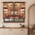 thumbnail image 2 of Alishomtll Kitchen Curtains Farmhouse Rustic Country Bear Moose Deer Window Tiers Curtain 36 Inches,Rod Pocket, 2 of 9