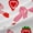 White Red 02, variant on Erosebridal Girly Pink Ribbon Black Out Curtains, Cartoon Strawberry Curtains Pack of 2 (42x63 Each)
