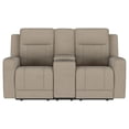 thumbnail image 4 of Brentwood Upholstered Motion Reclining Loveseat Taupe, 4 of 14