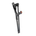 thumbnail image 1 of PEPE Mobility - Muleta para adultos (1 unidad, puño abierto), plegable de aluminio, individual para mujer y hombre, color negro, 1 of 5