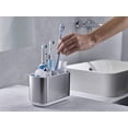 thumbnail image 3 of Joseph Joseph EasyStore Stainless-Steel Toothbrush Holder Bathroom Storage Organizer Caddy, Large, 3 of 8