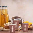 thumbnail image 4 of JUNWELL 24 Pcs Football Stadium Party Dinnerware Set Water Cup Office Paper Cups Disposable Coffee Graduation Decorations Banquet, 4 of 6