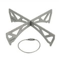 thumbnail image 3 of Lixada Outdoor Portable Rack TitaniumStainless Steel Cross Stand Bracket Pot Rack Steaming Rack for Reactor, 3 of 7