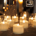 thumbnail image 5 of 12PCS Flickering Battery Operated LED Tealight Candles Homemory Flameless Votive Candles For Wedding Table Outdoor, 5 of 5