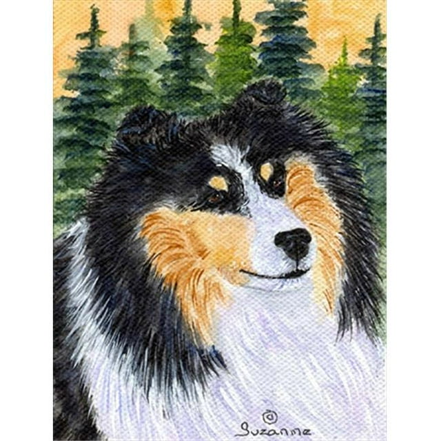 Drapeau Sheltie - Taille du Jardin