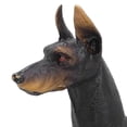 thumbnail image 3 of Negro Doberman Modelo Juguetes Lindo Simulación Animal Estatuilla Niños Juguete Educativo Temprano Negro, 3 of 8