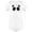 White, variant on Hand Drawn Panda Bodysuit Infant -Image by Shutterstock, Newborn
