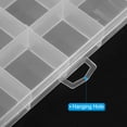 thumbnail image 5 of 24 Grids Jewelry Organizer Box, 2 Pack Clear Plastic Jewelry Boxes Storage Container for Beads, Style 1, 5 of 6
