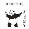 thumbnail image 2 of Bumper sticker Panda with guns, 2 of 5
