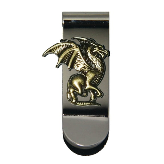 Custom Gold Dragon Money Clip