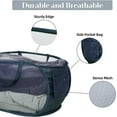 thumbnail image 4 of Kiibsot Strong Mesh Pop Up Laundry Basket, Collapsible Laundry Hamper with Side Pocket, Foldable Clothes Hamper with Durable Reinforced Handles for Laundry, Bathroom, Kids Room, Dorm or Travel, 4 of 7