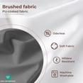 thumbnail image 5 of Yiannan Waterproof Fabric Shower Curtain Liner with 3 Magnets,Machine Washable，Mold Resitant,Extra Long72x84, 5 of 8