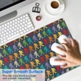 thumbnail image 4 of Long Mouse Pads for Desk,Multicolor Bigfoot Pattern Desk Mats on Top Of Desks, Desk Mouse Pad Extra Large with 3mm Non-Slip Base and Stitched Edge for Gaming,Office,Work,Home 35.4"x15.7", 4 of 6