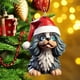 thumbnail image 2 of Decoración del hogar con forma de perro plano, decoración del árbol de Navidad., 2 of 4