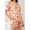 thumbnail image 2 of Womens Satin Short Pajamas Set - Sleepwear Button Down Two-piece Pj Sets Flannel Loungewear, 2 of 6