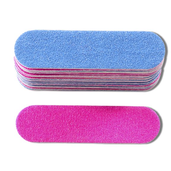 Soidarity Lima de uñas de papel de lija de 100 piezas, superficie esmerilada, resistente al desgaste, Flexible, Mini, reutilizable, cosmético, pedicura, Juegos de manicura Soidarity  MJ12712-00